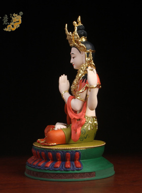 工艺观音菩萨彩绘密宗供奉佛像