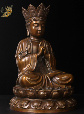 纯铜大日如来菩萨供奉佛像