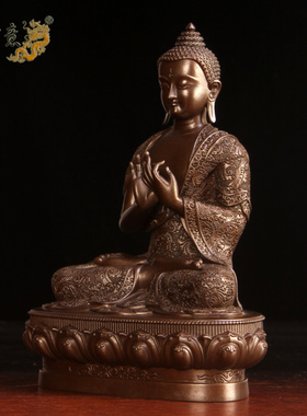 真古意法海如来佛藏传琉璃光摆件