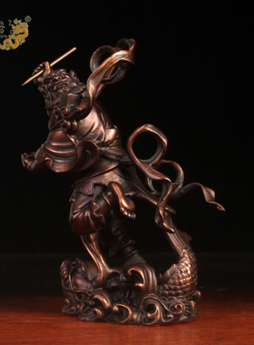 纯铜金榜题名书房摆件魁星点斗