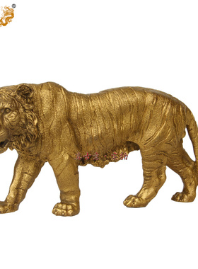 真古意纯铜老虎摆件生肖虎上山虎