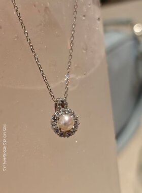 【满99福袋】天然淡水珍珠S925银锁骨链不掉色项链女简约优雅小巧