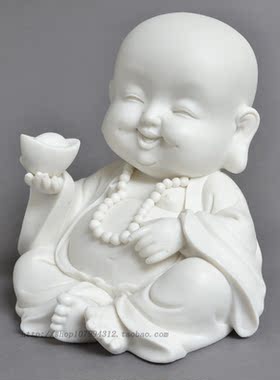 小沙弥摆件工艺品小佛像家居饰品