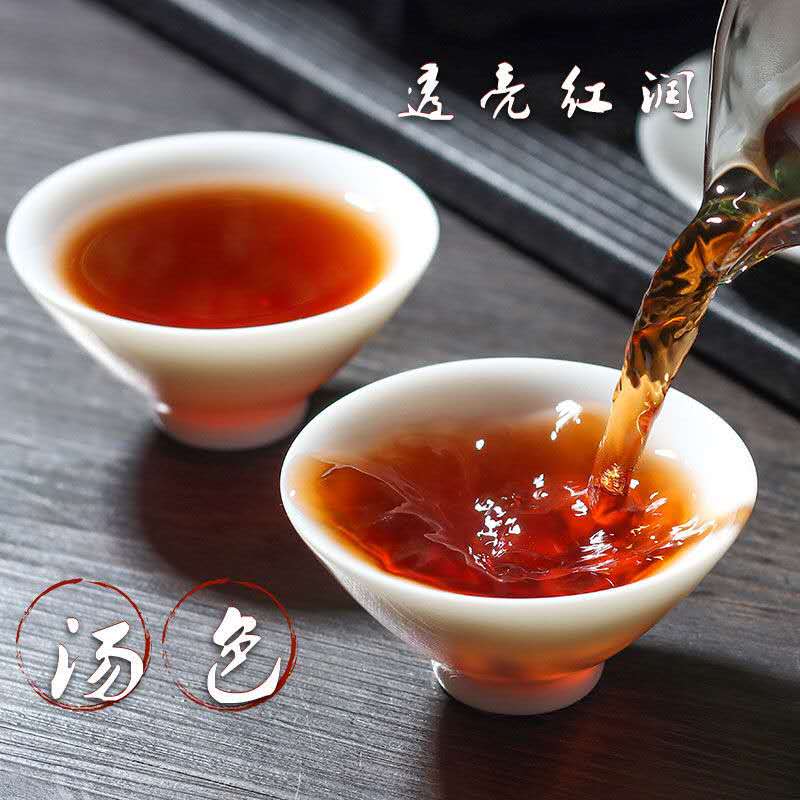 云南七子饼357克勐海非特级古树头春普洱茶熟茶饼大众口良熟饼茶 - 图2