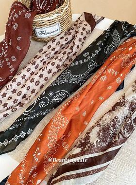 2025新款印花丝巾项链轻奢高级