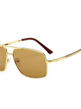 2020新款钢化玻璃镜片茶色大框