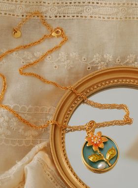 XKDDCT油画新中式项链高级感配饰