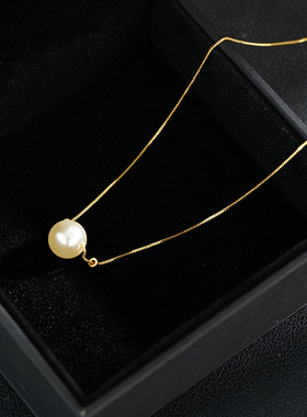 XKDDCT小众设计单颗珠珠吊坠轻奢