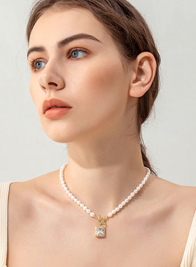 XKDDCT新款天然淡水珍珠项链轻奢