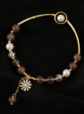 XKDDCT新款韩版甜美气质粉色手链