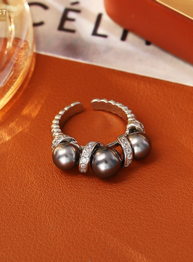 XKDDCT新款真多麻施家珍珠开口戒