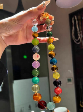 XKDDCT新款朱珠精品水晶多宝圆珠