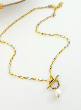 XKDDCT2026嘻哈项链女巴洛克珍珠