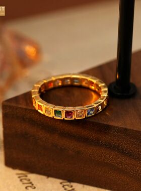 XKDDCT新款满圈七彩时尚精美锆石