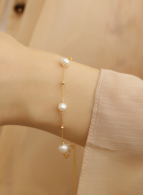 XKDDCT满天星巴洛克淡水珍珠项链