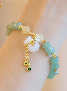 XKDDCT新款新中式玉手链女天山