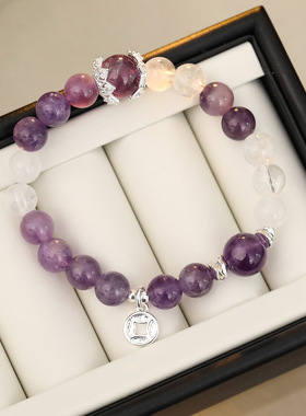 XKDDCT天然紫水晶大颗粒经典圆珠