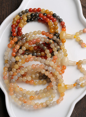 XKDDCT新款天然新疆金丝玉108颗