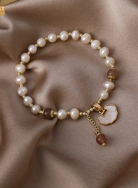 XKDDCT中国风平安爱心吊坠淡水珍