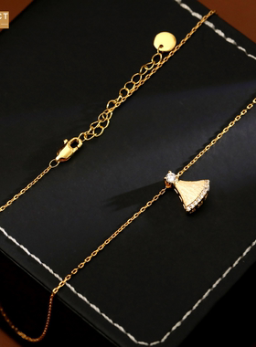 XKDDCT新款小裙子复古拉丝项链极