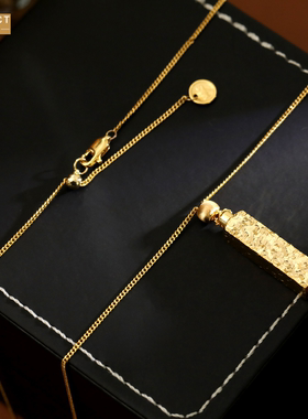 XKDDCT新中式四方来财印章项链轻