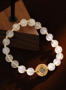 XKDDCT原创设计天然白水晶手串女