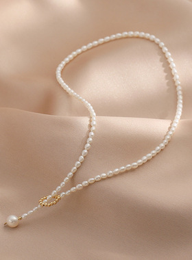 XKDDCT天然淡水珍珠项链45米珠简