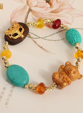 XKDDCT新款新中式菱镁石手链设