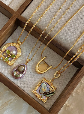 XKDDCT2025年爆款油画风项链女法