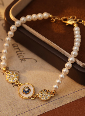 XKDDCT星芒施家珍珠手链女高保色