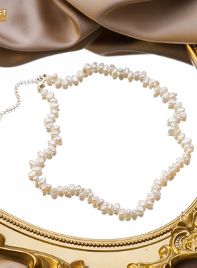 XKDDCT复古巴洛克风花瓣淡水珍珠