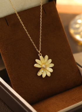 XKDDCT雏菊少女系气质清新米色花