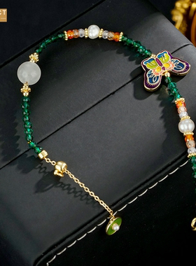 XKDDCT新款手工珍珠彩色蝴蝶气