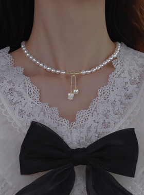 XKDDCT天然淡水珍珠项链高级感小