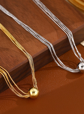 XKDDCT真金电镀法式东大门叠戴项