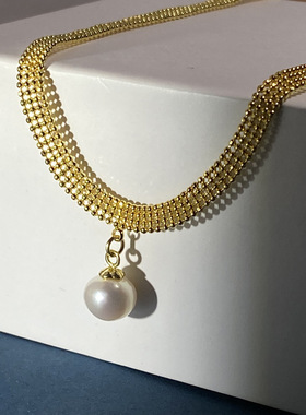 XKDDCT新款韩版新潮款淡水珍珠