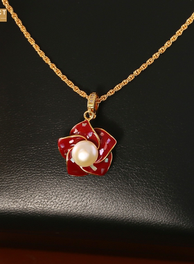 XKDDCT创意设计碎贝山茶花滴油项