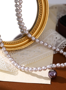 XKDDCT新款珍珠项链轻奢小众简约