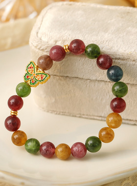 XKDDCT复古时尚百搭轻奢滴油彩色