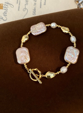 XKDDCT新款紫色巴洛克淡水珍珠吊