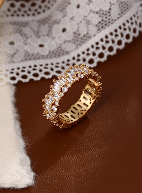 XKDDCT新款轻奢精致锆石戒指女