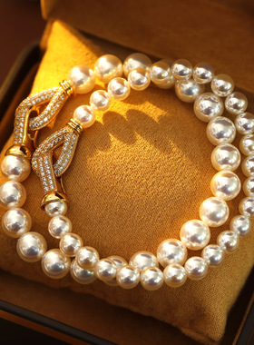 XKDDCT天女珠高品质极光珍珠项链