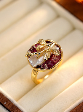 XKDDCT新款莫奈花园系列戒指金