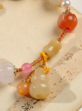 XKDDCT新款寺庙新疆南瓜珠手链
