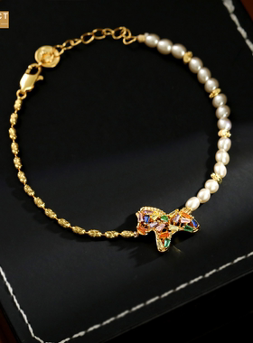 XKDDCT新款七彩锆石手链复古时