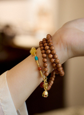 XKDDCT新款奶香檀木项链女八宝天