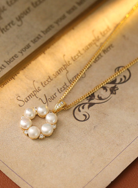 XKDDCT韩版巴洛克风珍珠项链简约