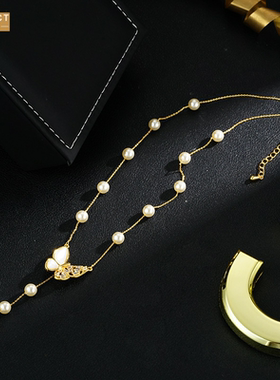 XKDDCT新款爆款轻奢珠珠贝壳蝴蝶