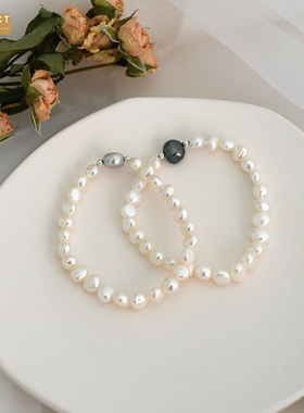 XKDDCT淡水异形巴洛克手链复古时