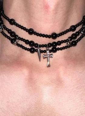 吊坠other合金十字架锁骨链女